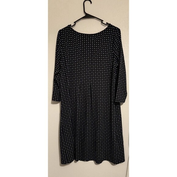 J Jill S Dress Black Wearever Collection Shift Knit Stretch Minimalist Classic - Picture 1 of 8